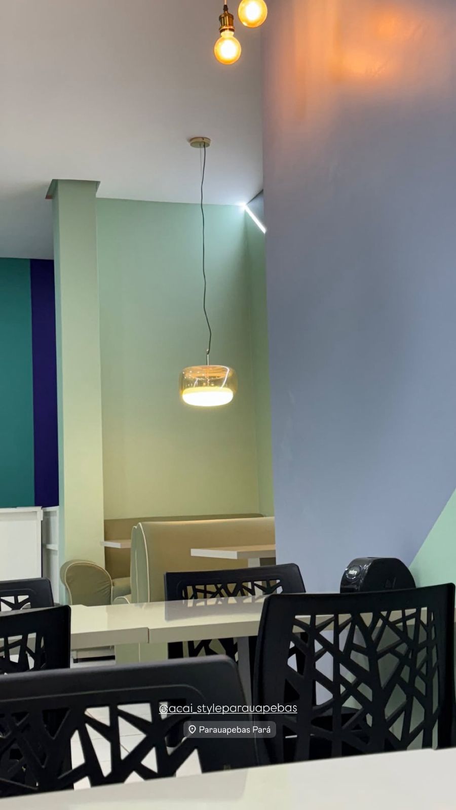 Ambiente interno da Açaí Style