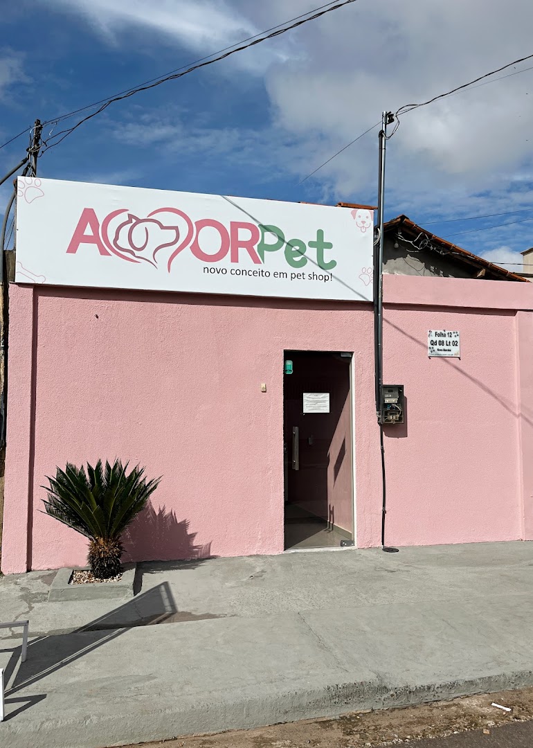 Fachada rosa da AMORPet em Nova Marabá, Marabá