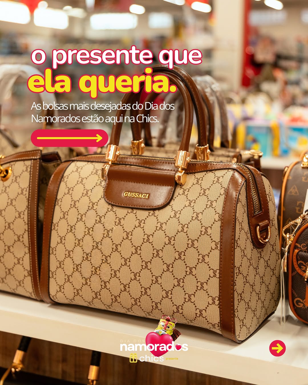Bolsas para presente na Chic's Presente