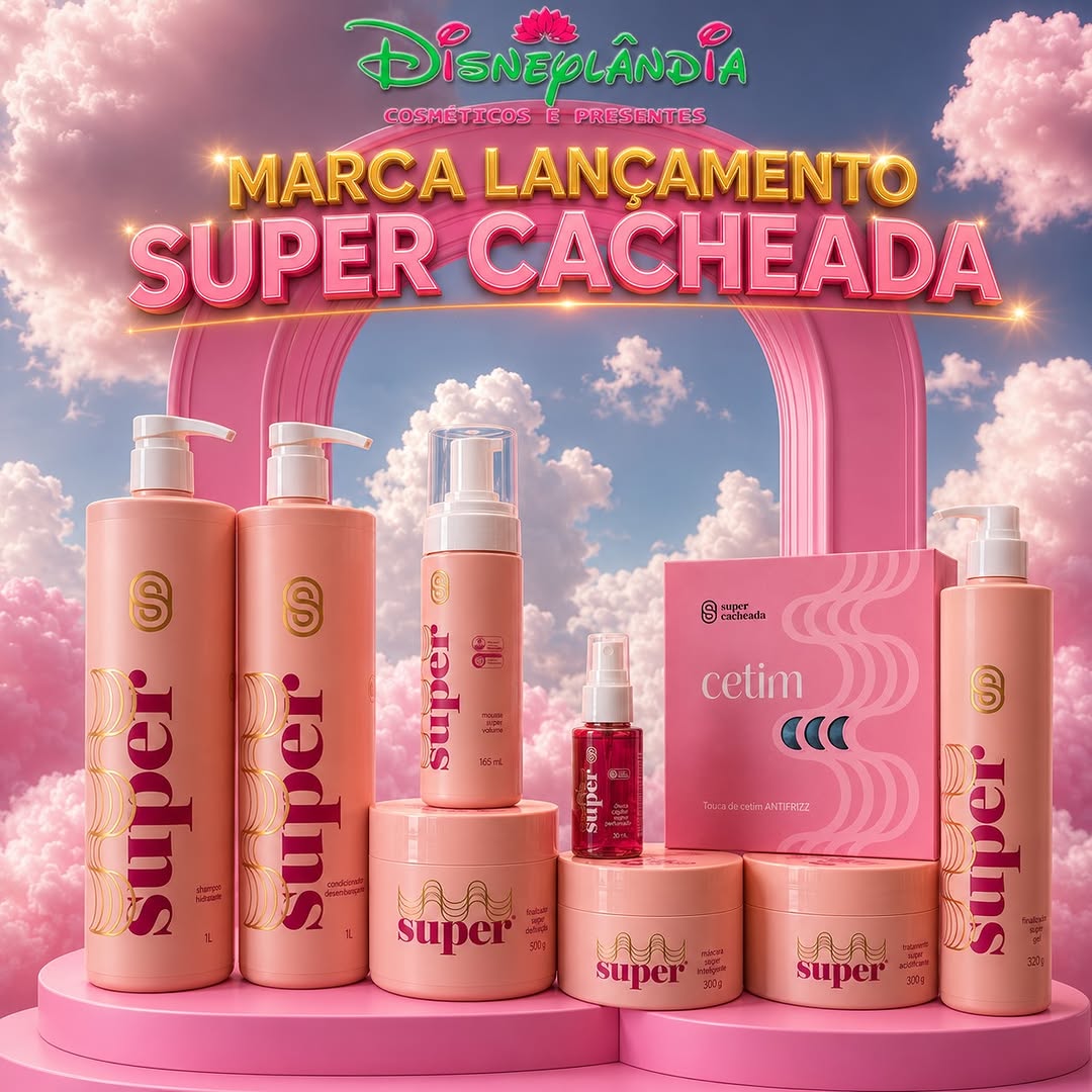 Linha para cabelos cacheados