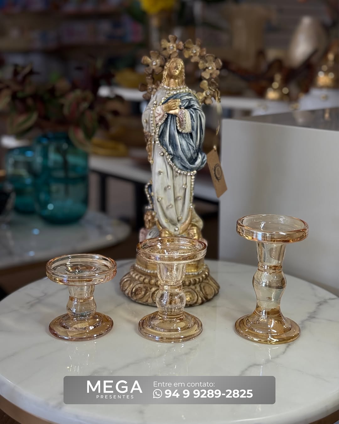 Detalhes decorativos da Mega Presentes