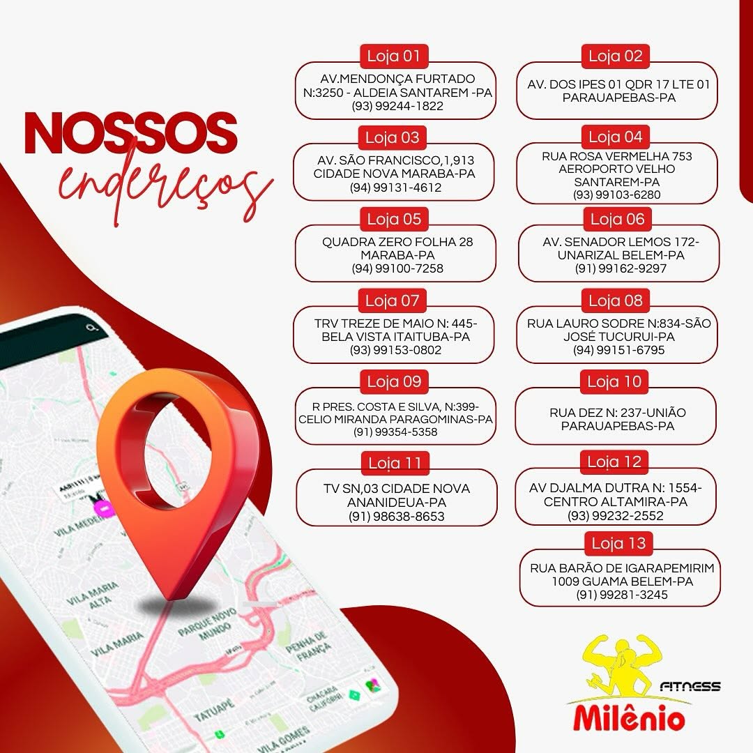 Arte visual Milênio Fitness