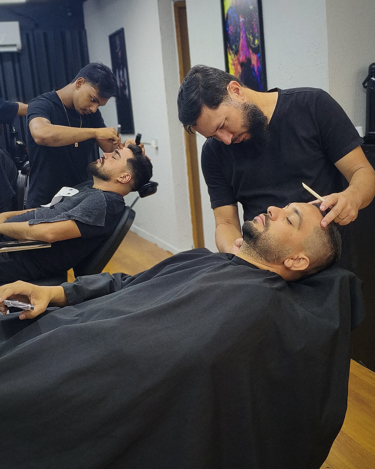 Acabamento de corte masculino