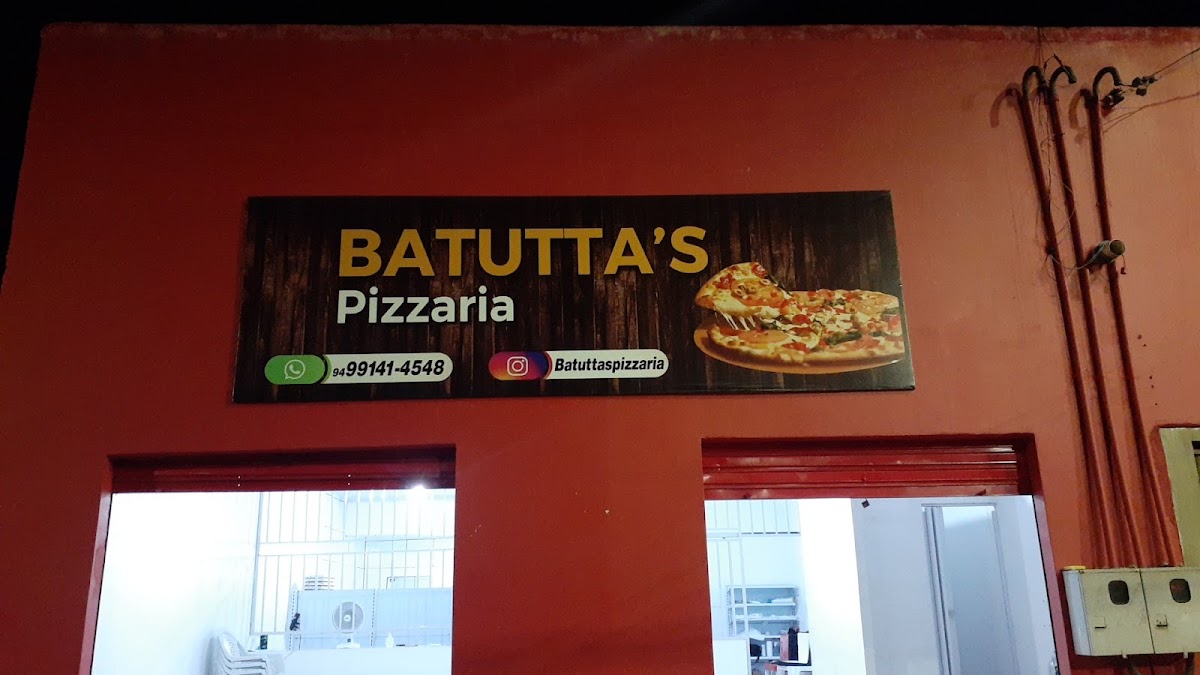 Fachada da Batutta's Pizzaria em Parauapebas