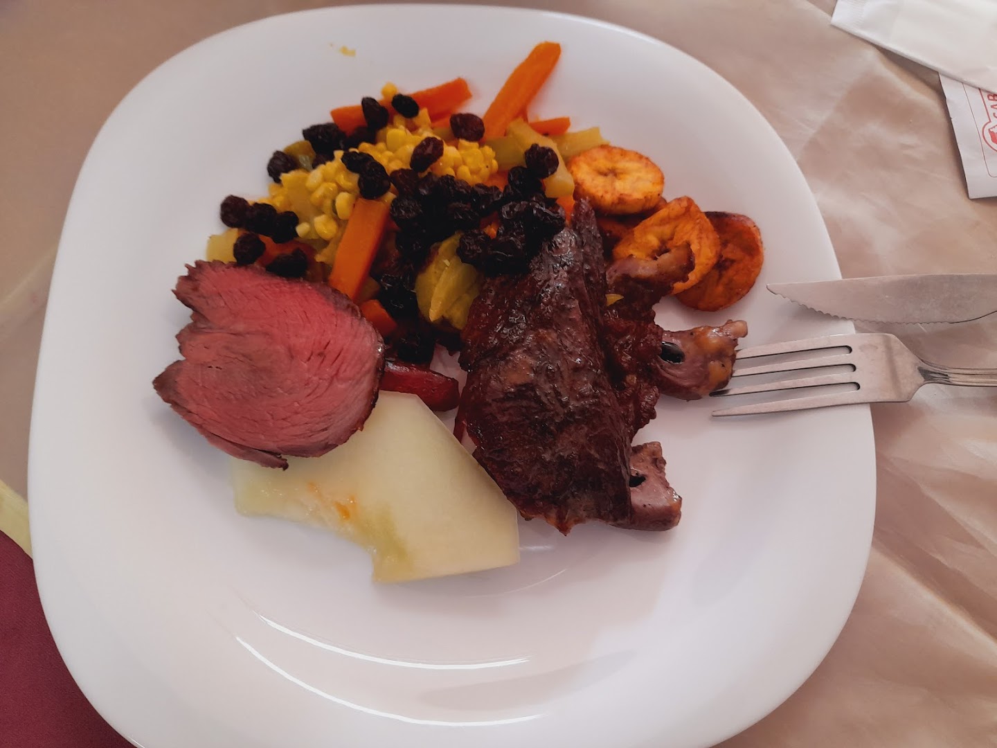 Detalhe do almoço