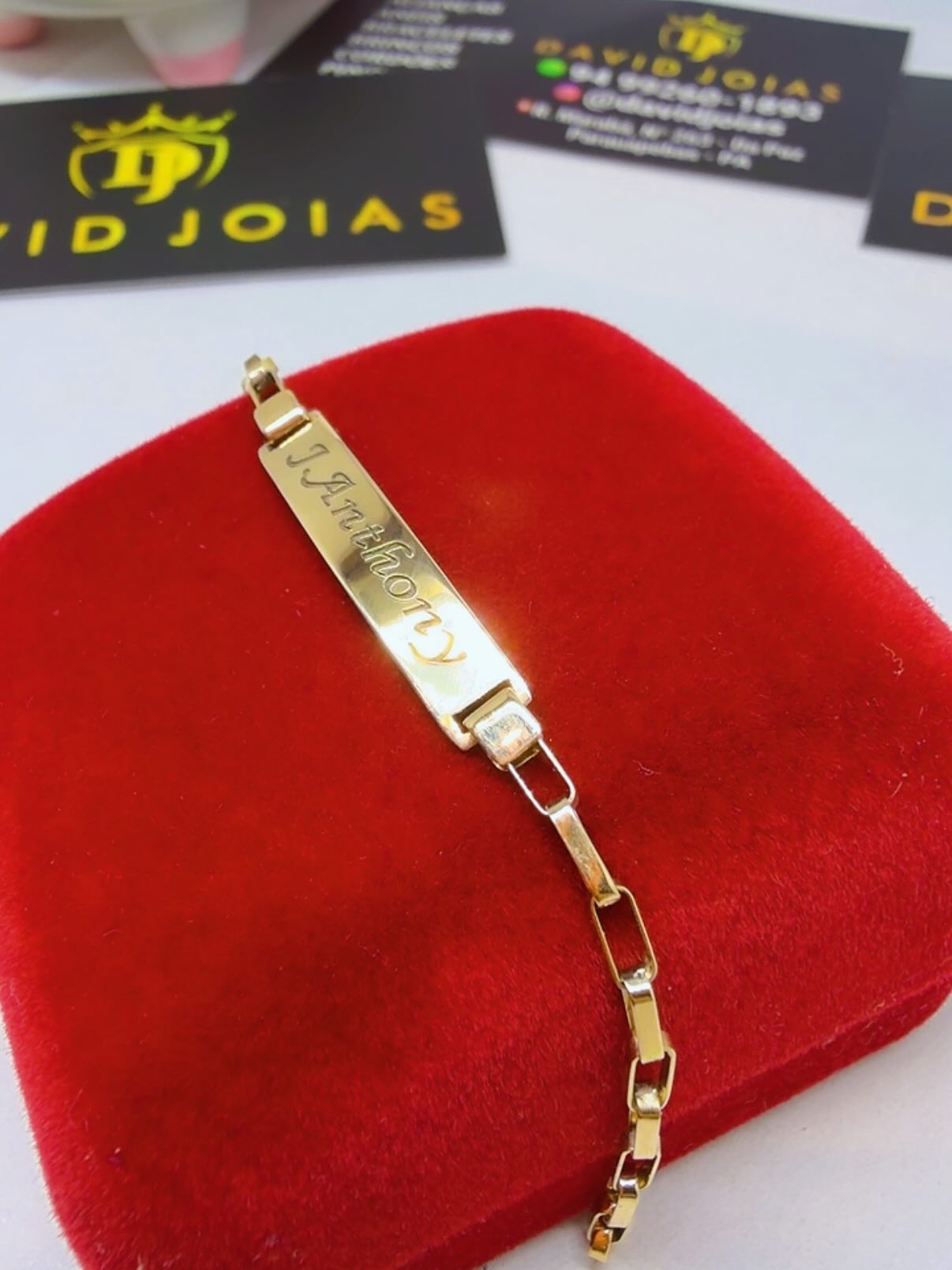 Pulseira ID em ouro