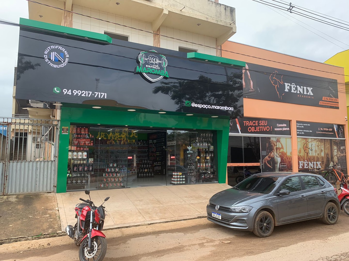 Fachada do Espaço Maromba vista da rua em Parauapebas