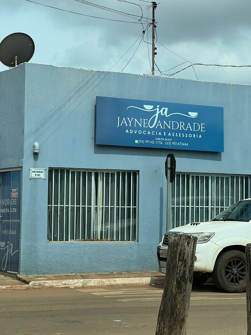 Fachada do escritório Jayne Andrade Advocacia e Assessoria em Canaã dos Carajás