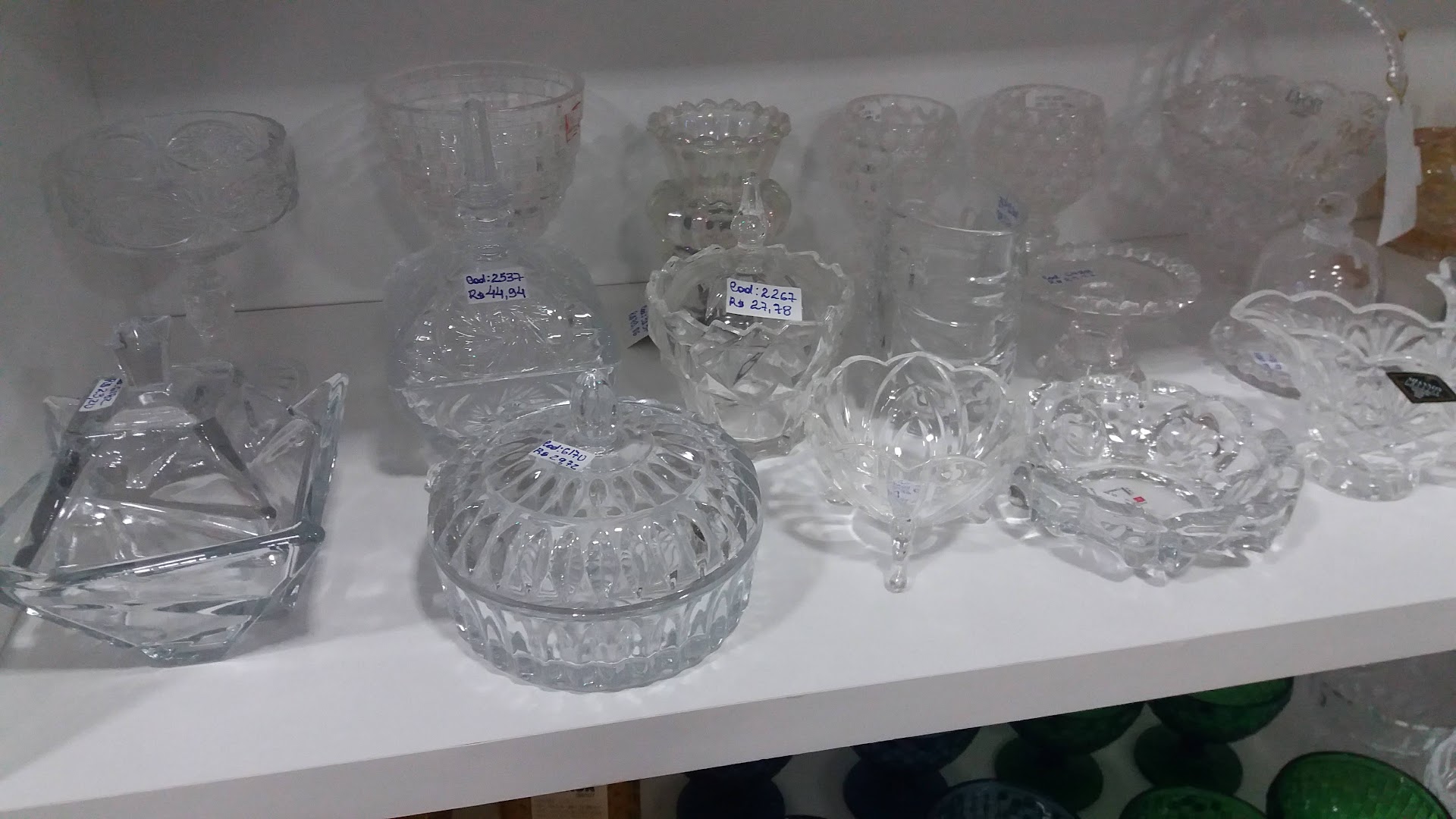 Peças de cristal