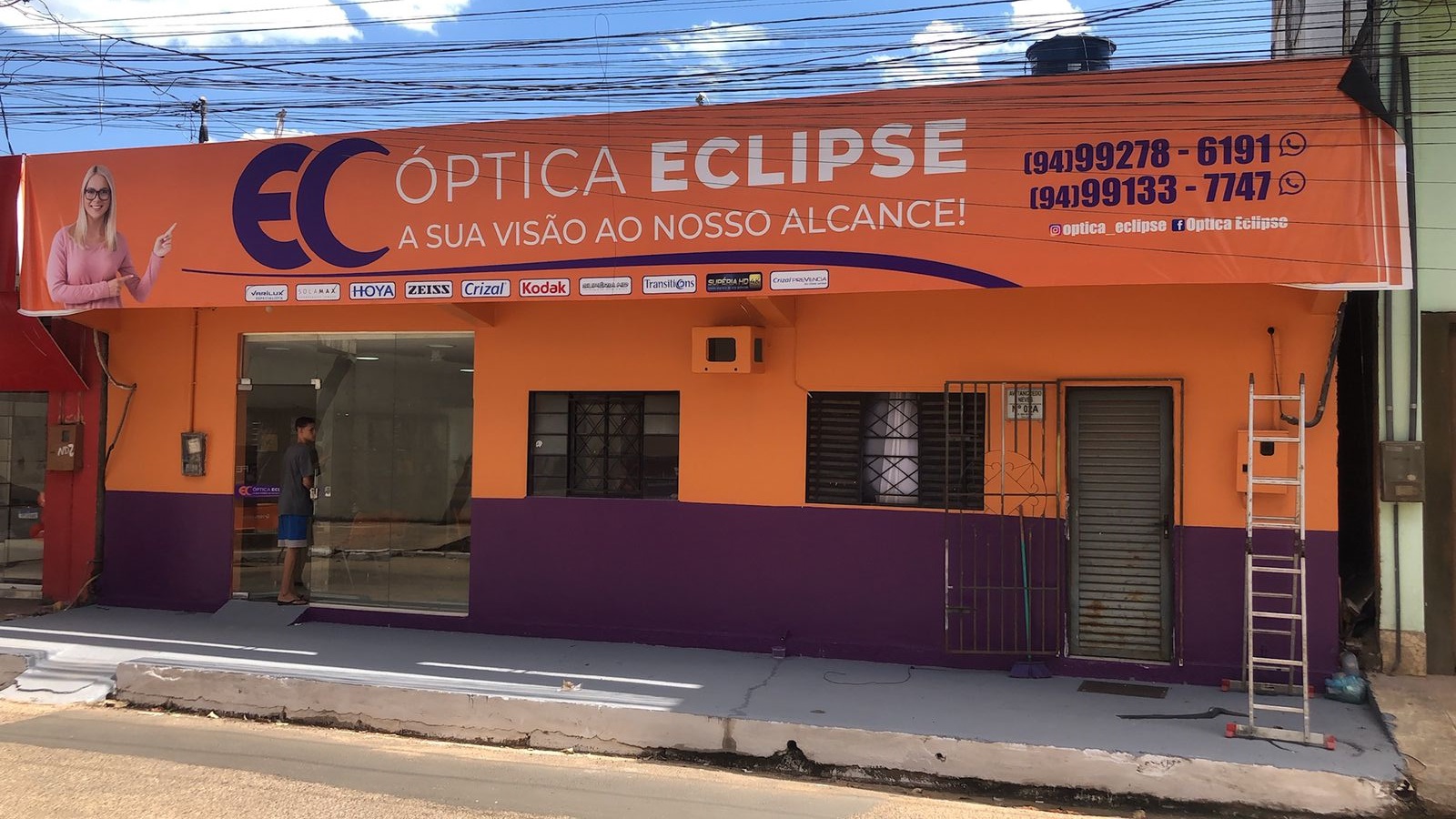 Fachada da Óptica Eclipse em Parauapebas