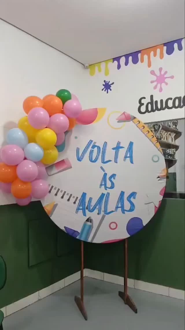 Decoração de volta às aulas na escola